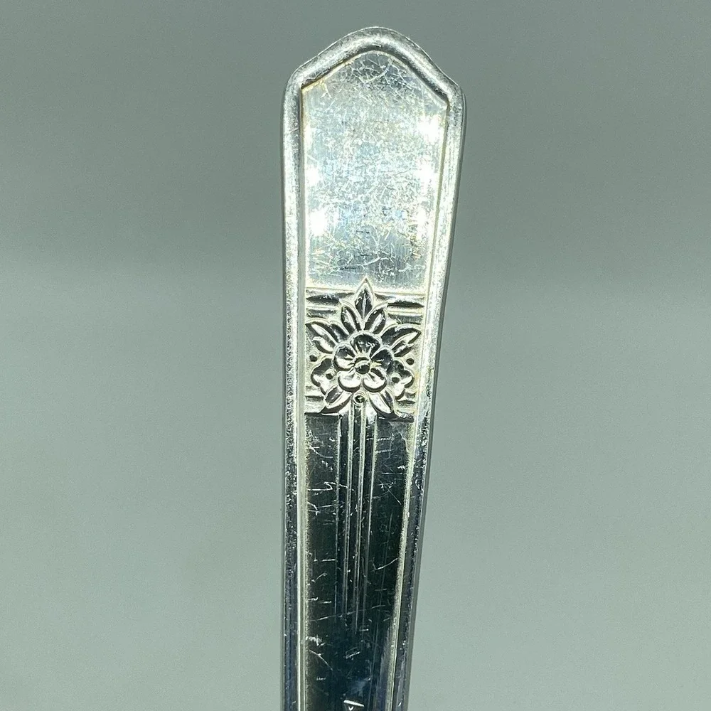 Oneida SILVER ROSE Silverplate SL&GH Rogers Flatware Set Of 11 Teaspoons Antique